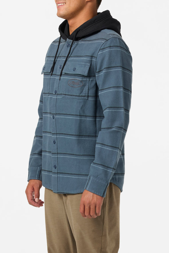 Archer Hooded Flannel Standard Fit Long Sleeve Shirt
