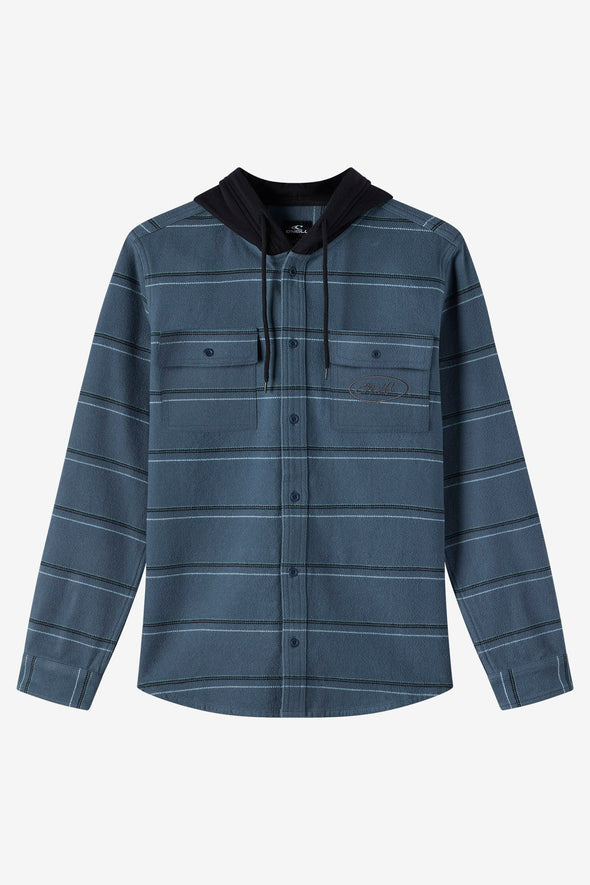 Archer Hooded Flannel Standard Fit Long Sleeve Shirt