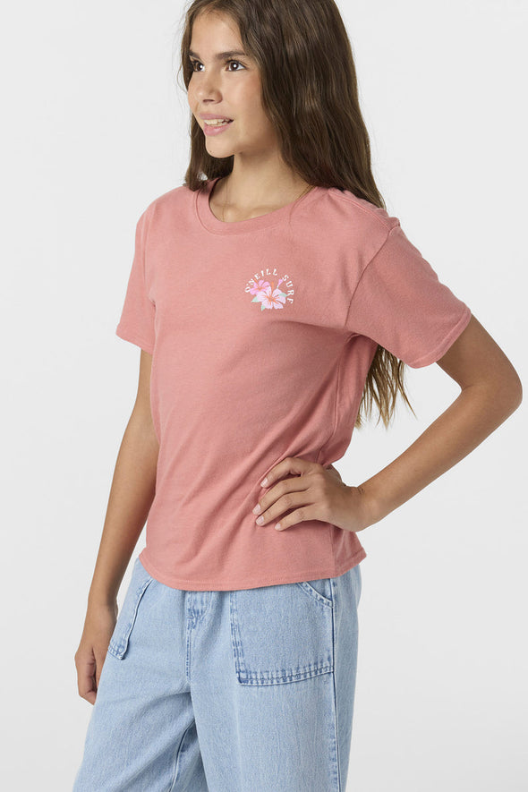 Girl's Coast Hibiscus Tee