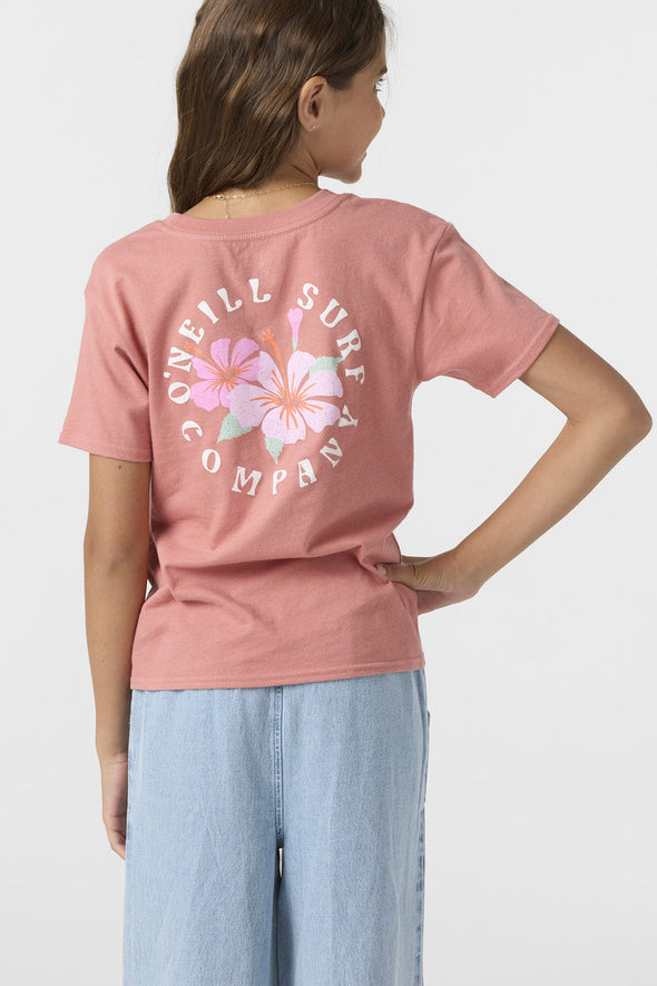 Girl's Coast Hibiscus Tee