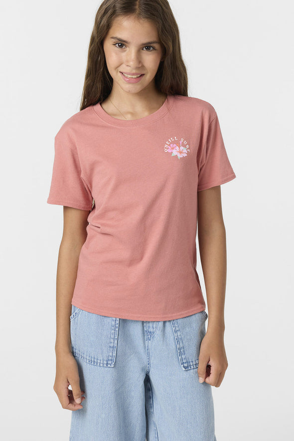 Girl's Coast Hibiscus Tee
