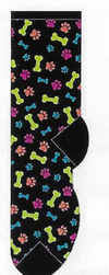 Bones & Paw Print Socks