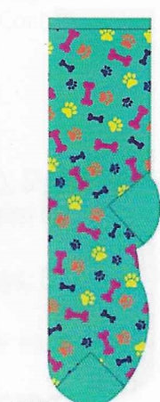 Bones & Paw Print Socks