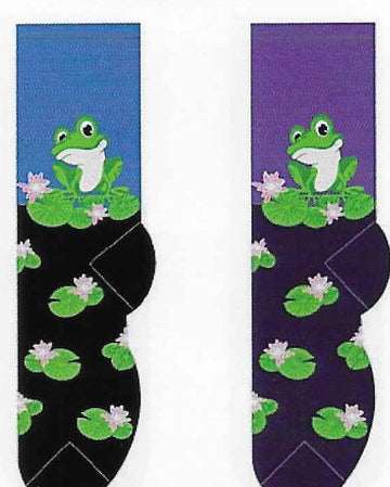 Frog on Lily Pad Socks