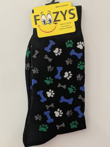 Bones & Paw Print Socks