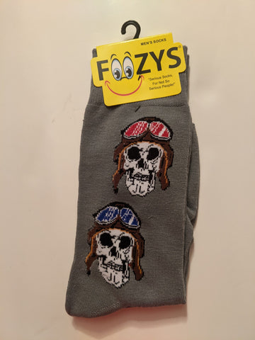 Aviator Skulls Socks