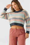 Billie Cropped Striped Sweater