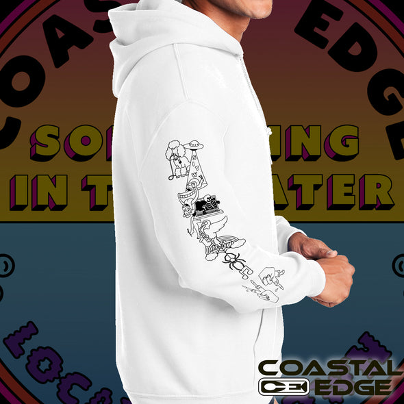 Something in the Water X Coastal Edge Badge 2023 Hooded Fleece - White
