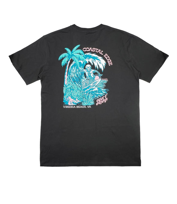 Coastal Edge X Stoefs Studio Surfing Skeleton Tee