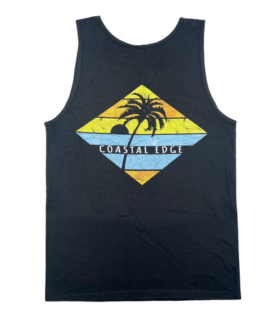 Palm Stripe Diamond Tank