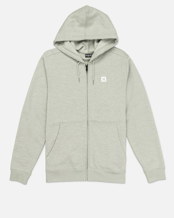 Box Slub Zip Hoodie