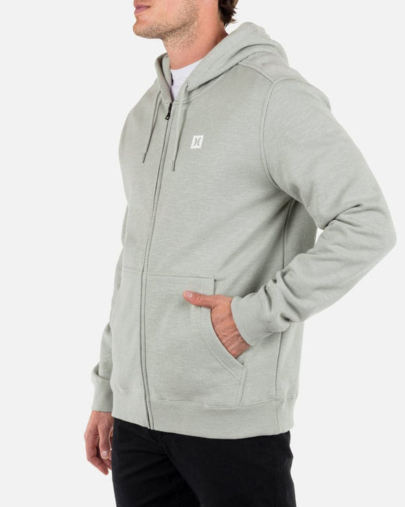 Box Slub Zip Hoodie