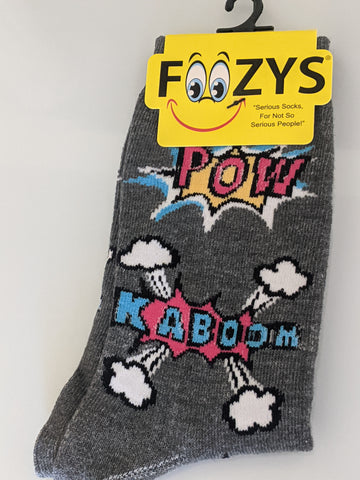 Pow Kaboom Zap Bang Socks