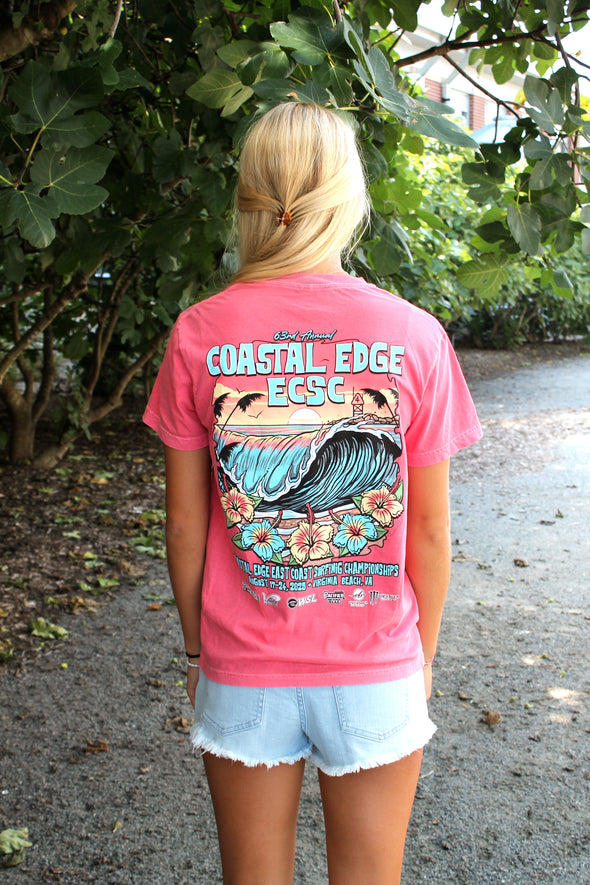 Coastal Edge East Coast Surfing Championship 2025 Tee Featuring Artist Aaron Fulcher