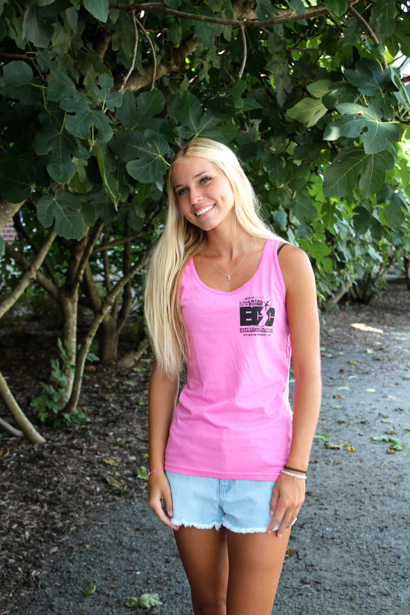 Coastal Edge East Coast Surfing Championship 2025 Women's Racerback Tank Featuring Artist Aaron Fulcher