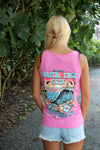 Coastal Edge East Coast Surfing Championship 2025 Women's Racerback Tank Featuring Artist Aaron Fulcher