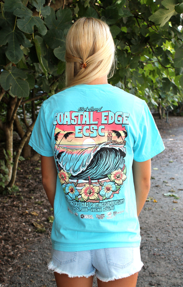 Coastal Edge East Coast Surfing Championship 2025 Tee Featuring Artist Aaron Fulcher