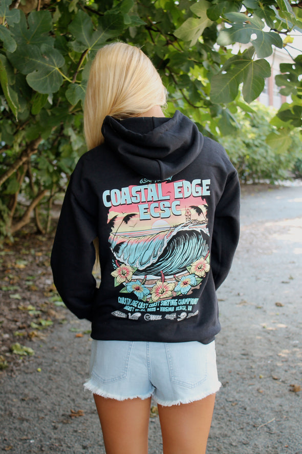 Coastal Edge East Coast Surfing Championship 2025 Hoodie Featuring Artist Aaron Fulcher