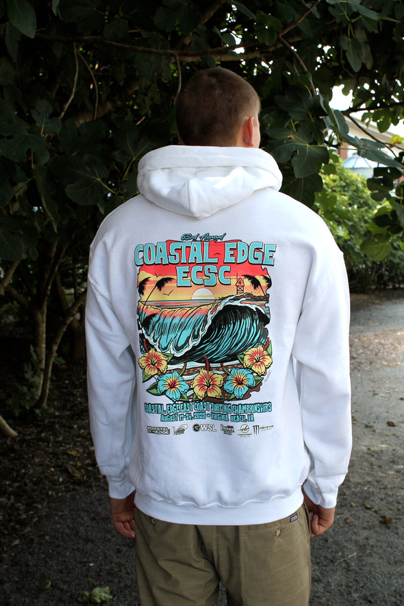 Coastal Edge East Coast Surfing Championship 2025 Hoodie Featuring Artist Aaron Fulcher