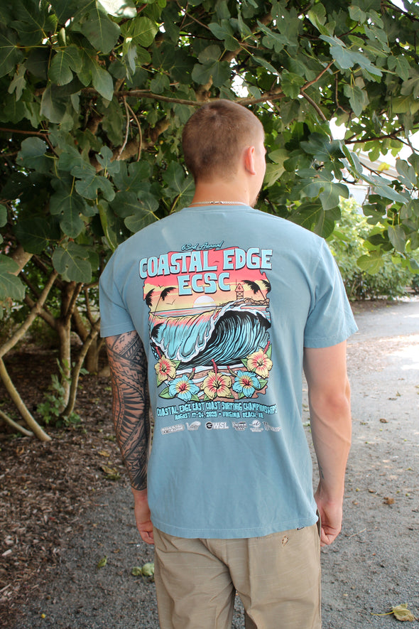 Coastal Edge East Coast Surfing Championship 2025 Tee Featuring Artist Aaron Fulcher