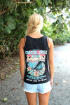 Coastal Edge East Coast Surfing Championship 2025 Women's Racerback Tank Featuring Artist Aaron Fulcher
