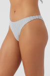 Saltwater Essentials Stripe Flamenco High Cut Cheeky Bikini Bottoms