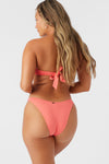 Saltwater Solids Flamenco High Cut Cheeky Bikini Bottoms