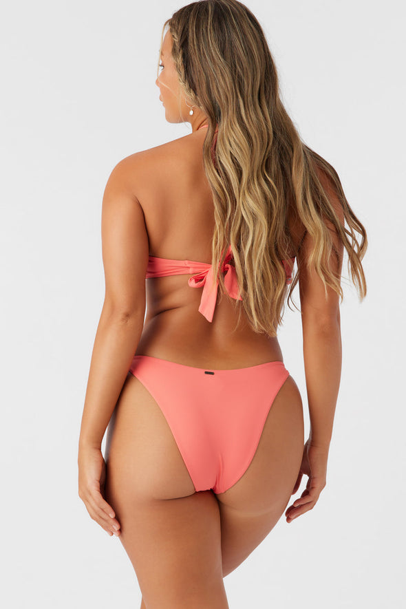 Saltwater Solids Flamenco High Cut Cheeky Bikini Bottoms