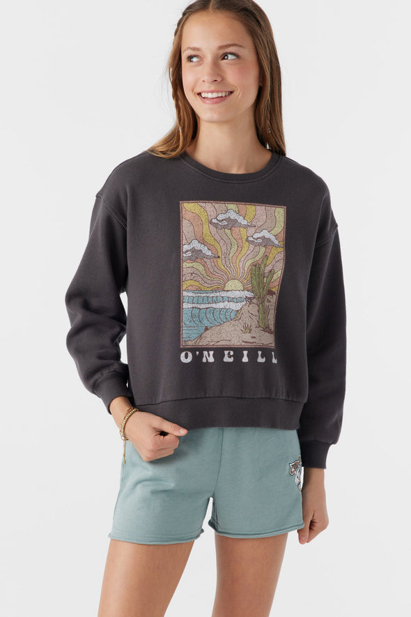 Girl's Ana Crewneck Fleece Pullover