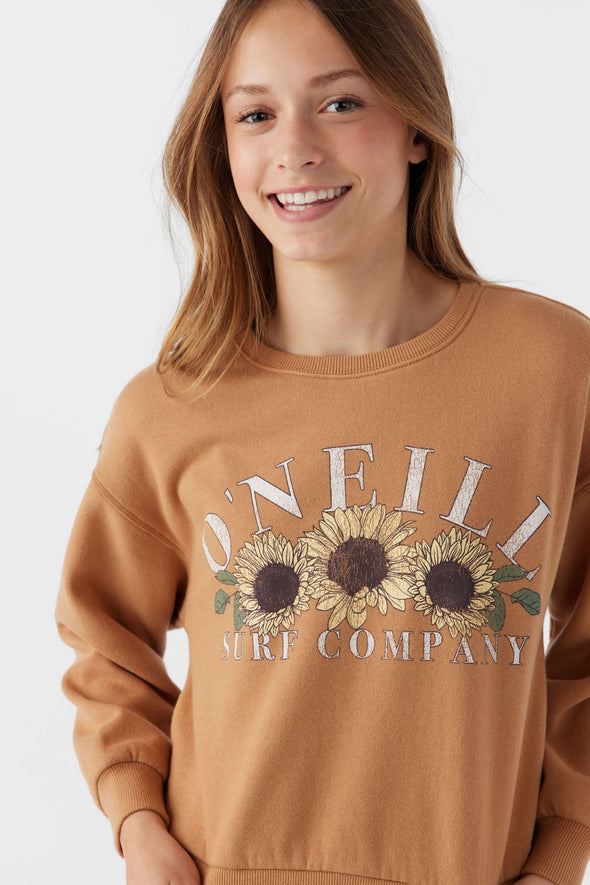 Girl's Ana Crewneck Fleece Pullover