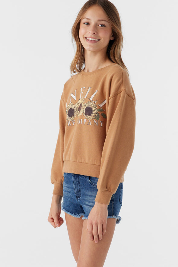 Girl's Ana Crewneck Fleece Pullover