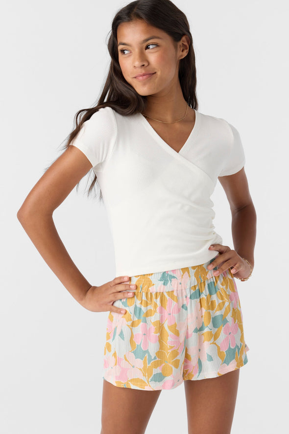 Girl's Gabi Lala Floral Beach Shorts