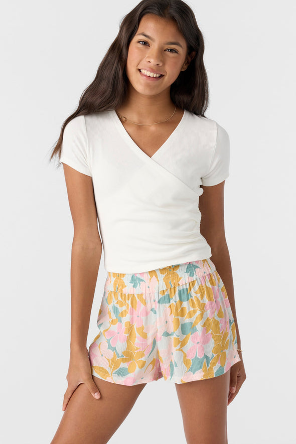 Girl's Gabi Lala Floral Beach Shorts