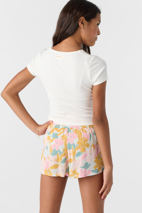 Girl's Gabi Lala Floral Beach Shorts