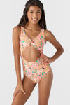 Girl's Kelly Floral Twisted One-Piece