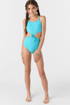 Girl's Dawnbreak Rib Knot Front One-Piece