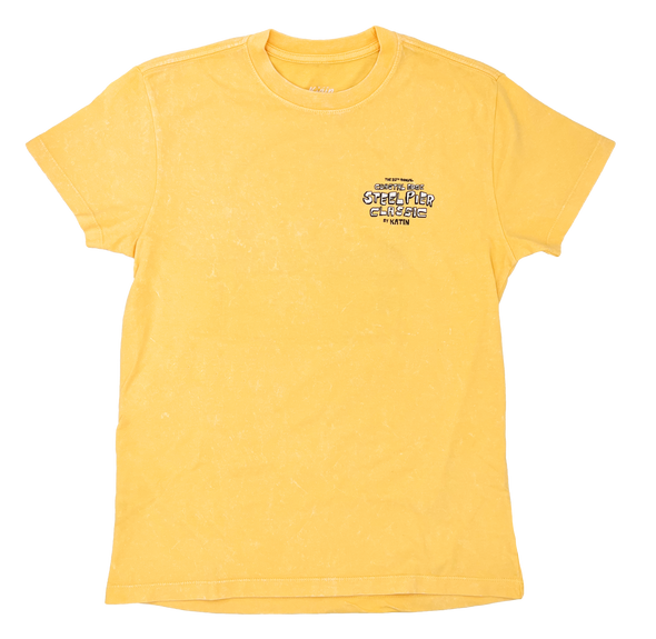 The Coastal Edge Steel Pier Classic 2023 Short Sleeve T-shirt Lager Mineral Wash
