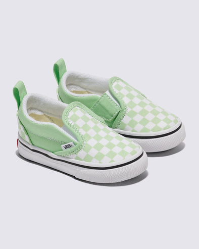 Toddler Classic Slip-On V Checkerboard Pistachio