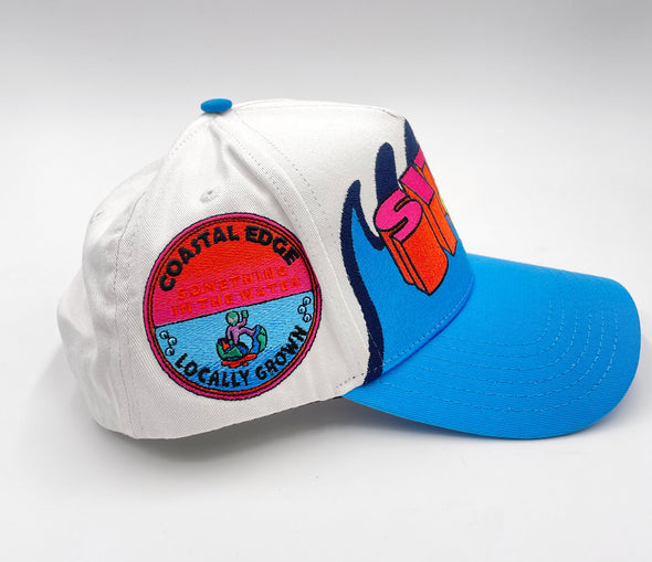 Something in the Water X Coastal Edge Wave 2023 Hat - White
