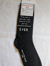 Not A Speakerphone Person Socks