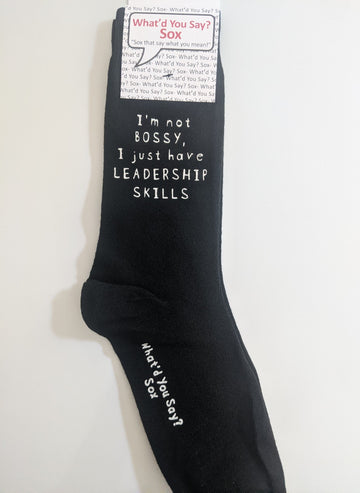 I'm Not Bossy Socks