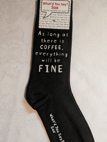 As Long As There Is Coffee Socks