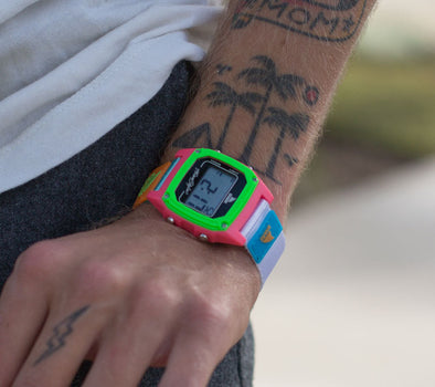 Black/Neon Shark Classic Clip Watch