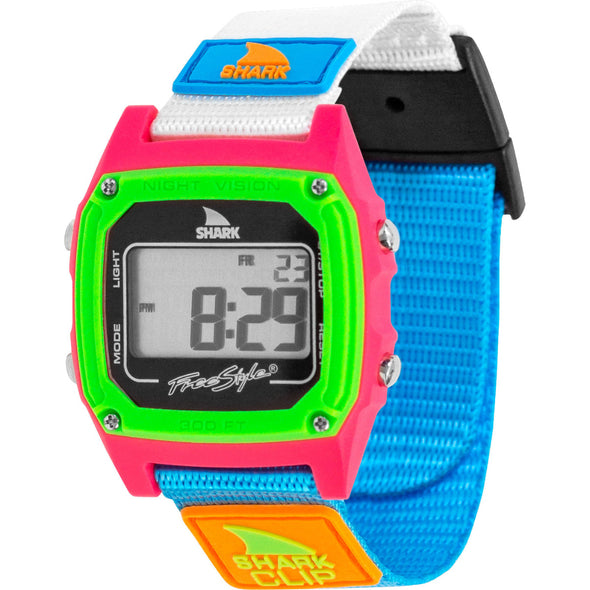 Black/Neon Shark Classic Clip Watch