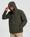 Gridback Fleece Anorak Hoodie
