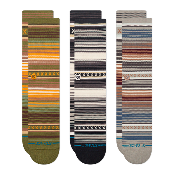 Curren 3 Pack Cotton Crew Socks