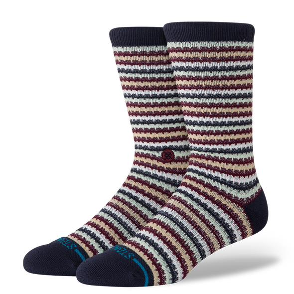 Chiclets Waffle Knit Cotton Crew Medium Cushion Socks