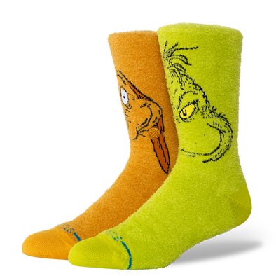 The Grinch x Stance Fuzzy Crew Socks