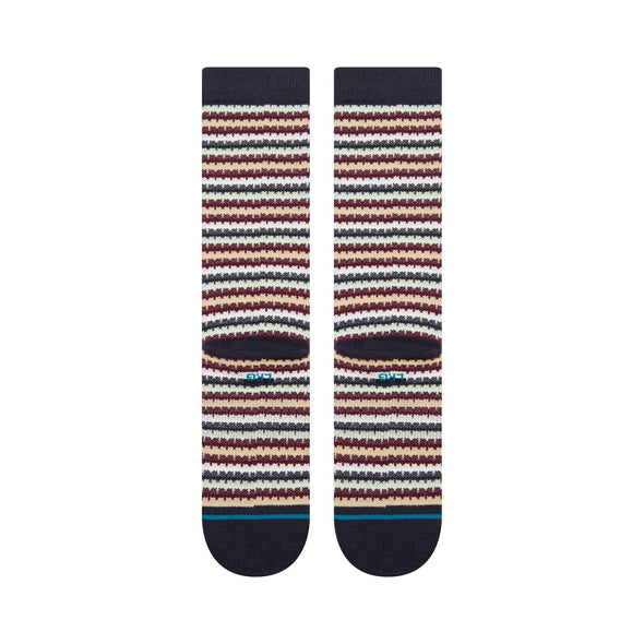 Chiclets Waffle Knit Cotton Crew Medium Cushion Socks