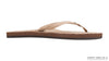 Single Layer Premier Leather Women's Sandal with Arch Support and a 1/2" Narrow Strap Sierra Brown